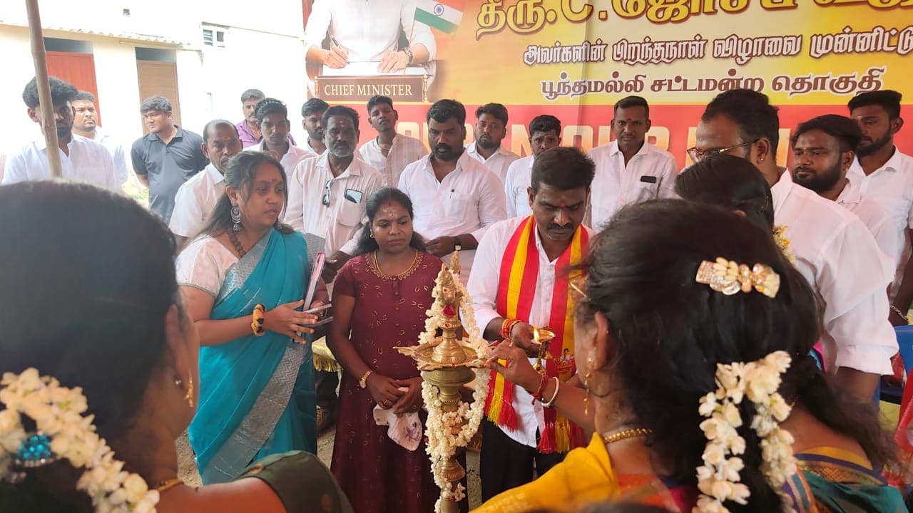 CM Birthday Celebration in Poonamallee Constituency — photo 7